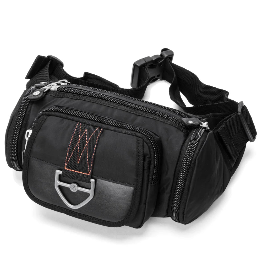 2024 New Men Waist Pouch Sport Mobile Phone Pouch Bags Running Belt Oxford Cloth Casual Travel Waist Pack