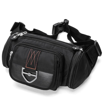 2024 New Men Waist Pouch Sport Mobile Phone Pouch Bags Running Belt Oxford Cloth Casual Travel Waist Pack