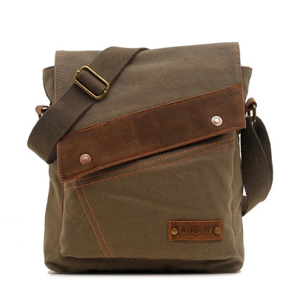 2024 New Men's Canvas Men And Women Vertical Crossbody Shoulder Bag Retro Large Capacity Handbag