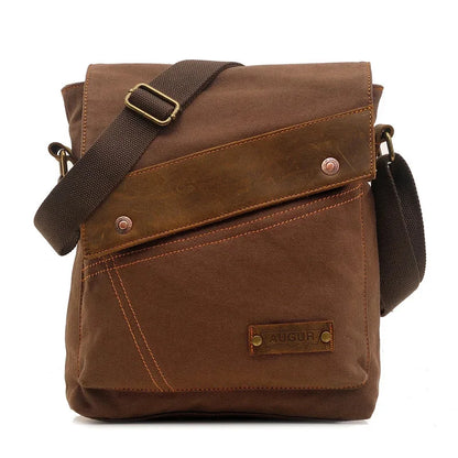 2024 New Men's Canvas Men And Women Vertical Crossbody Shoulder Bag Retro Large Capacity Handbag