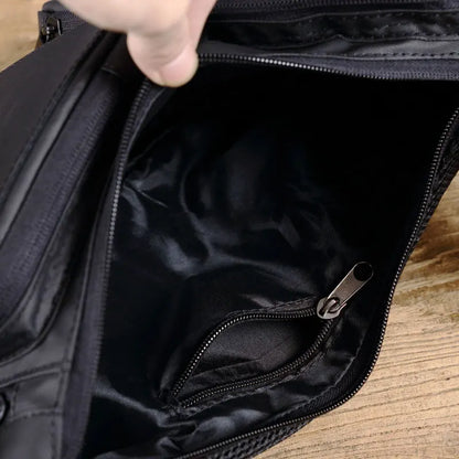 2024 New Men's Chest Bag Waterproof Nylon Men's Bag Trendy Casual Right Shoulder Single Shoulder Oblique Straddle Bag