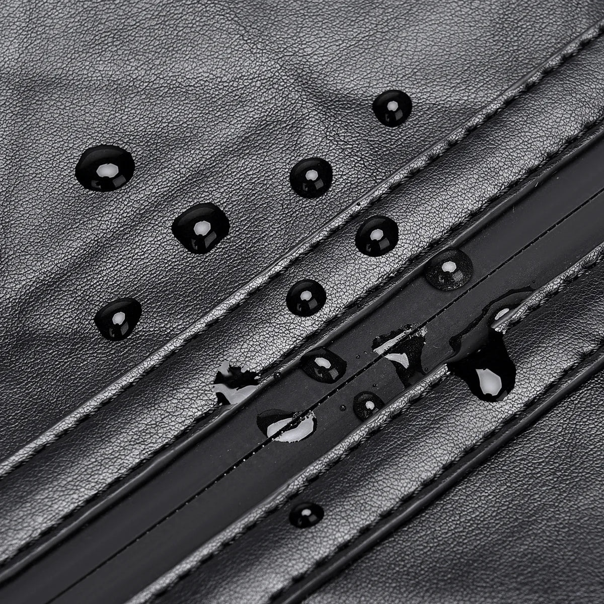 2024 New Men's Large Capacity PU Backpack Waterproof Scratch Resistant Diamond Grid Bag Schoolbag Business Laptop Bag