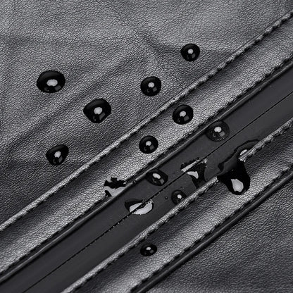 2024 New Men's Large Capacity PU Backpack Waterproof Scratch Resistant Diamond Grid Bag Schoolbag Business Laptop Bag