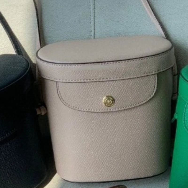 2024 New Mini Bucket Crossbody Cellphone Pouch Trendy All-match Box Bags Versatile Casual Commuter Travel Shopping Handbags