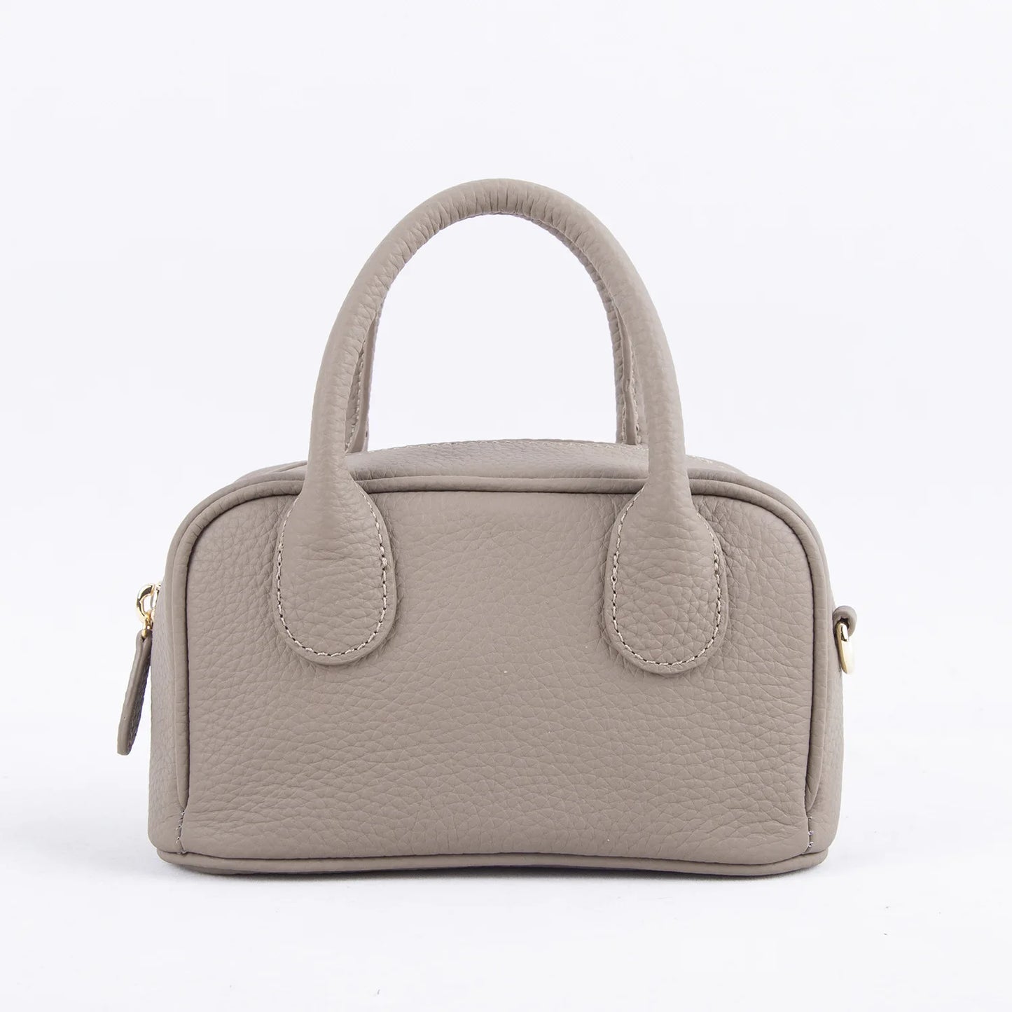 2024 New Mini Handbags Women All-match Minority Cowhide Lichee Pattern Zippers Shoulder Bags Female Commuter Elegant Purses