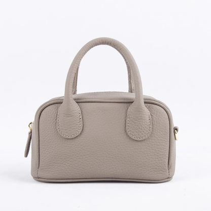 2024 New Mini Handbags Women All-match Minority Cowhide Lichee Pattern Zippers Shoulder Bags Female Commuter Elegant Purses