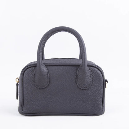 2024 New Mini Handbags Women All-match Minority Cowhide Lichee Pattern Zippers Shoulder Bags Female Commuter Elegant Purses
