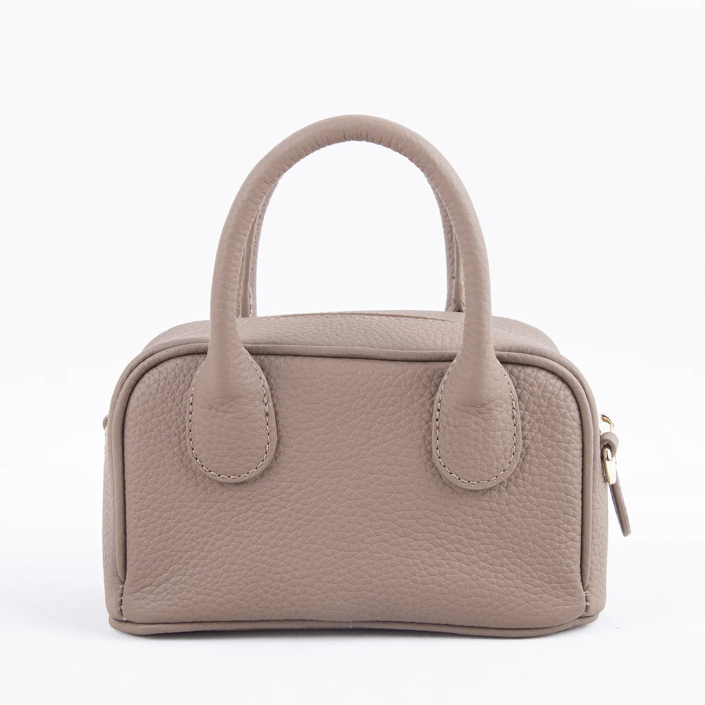 2024 New Mini Handbags Women All-match Minority Cowhide Lichee Pattern Zippers Shoulder Bags Female Commuter Elegant Purses