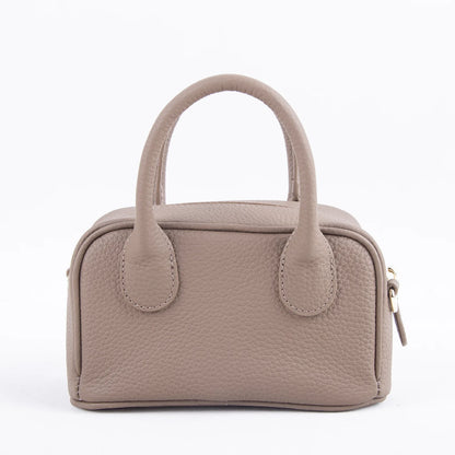 2024 New Mini Handbags Women All-match Minority Cowhide Lichee Pattern Zippers Shoulder Bags Female Commuter Elegant Purses