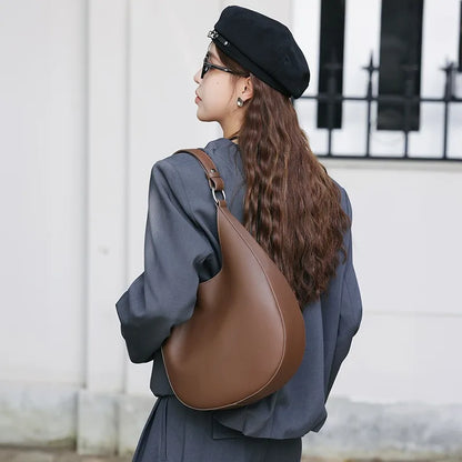 2024 New Minority Designer Crescent Bag Large Capacity Commuter Underarm Shoulder Bags Casual Solid Women Totes Trendy Purses
