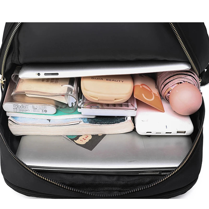 2024 New Multifunctional Anti-theft Backpacks Travel Bag Women Handbags Bagpack for Notebook Solid Color Solid Color Laptop Bags