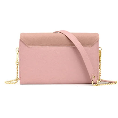 2024 New One-shoulder Messenger PU Trend Texture Retro Diagonal Female Simple Chain All-match Small Square Bag