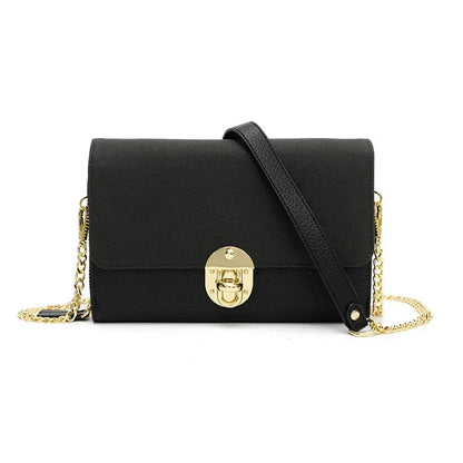 2024 New One-shoulder Messenger PU Trend Texture Retro Diagonal Female Simple Chain All-match Small Square Bag