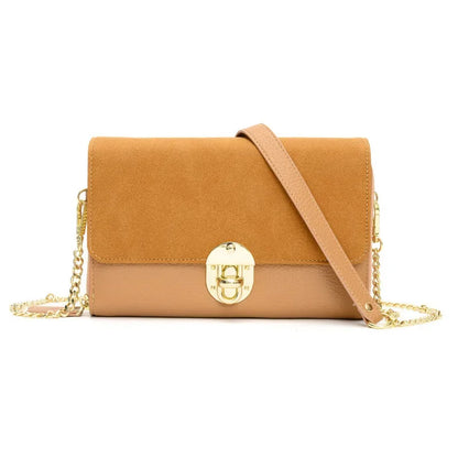2024 New One-shoulder Messenger PU Trend Texture Retro Diagonal Female Simple Chain All-match Small Square Bag