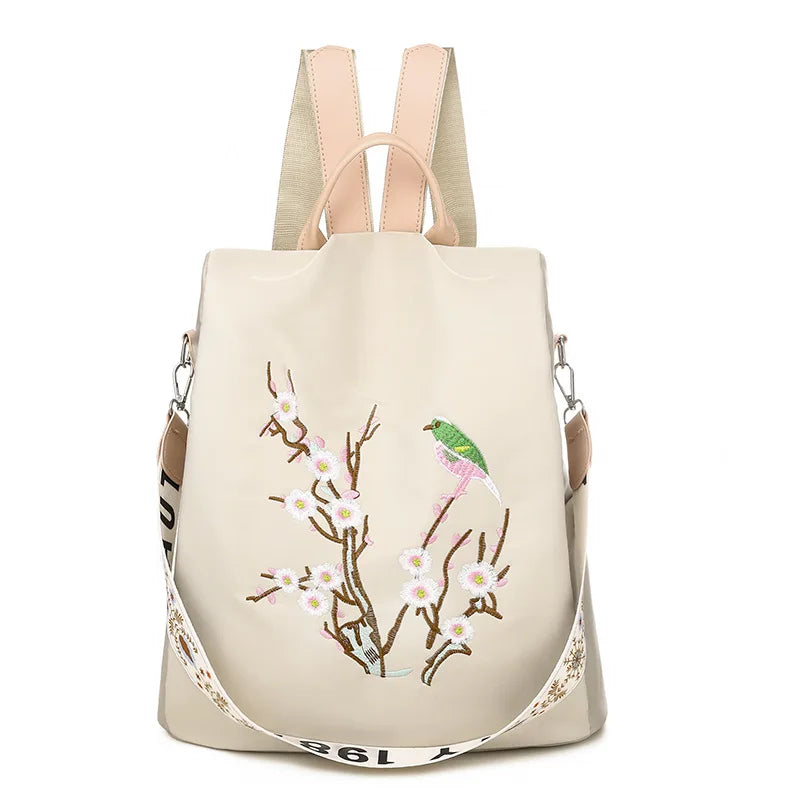 2024 New Oxford Anti-theft Women Backpack Fashion Print School Bag High Quality Large Capacity Backpack