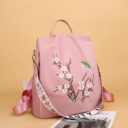 2024 New Oxford Anti-theft Women Backpack Fashion Print School Bag High Quality Large Capacity Backpack