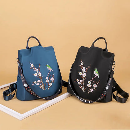 2024 New Oxford Anti-theft Women Backpack Fashion Print School Bag High Quality Large Capacity Backpack