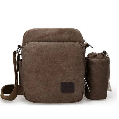 2024 New Retro Canvas Large-capacity Leisure Multi-functional Men's Shoulder Messenger Bag