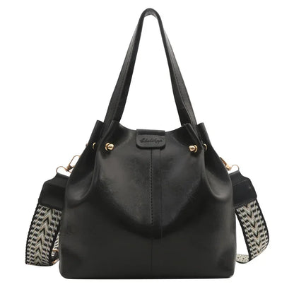 2024 New Retro Fashion Simple Bucket Bag Solid Color One Shoulder Messenger Bag Women Bag Designer Bags Luxury
