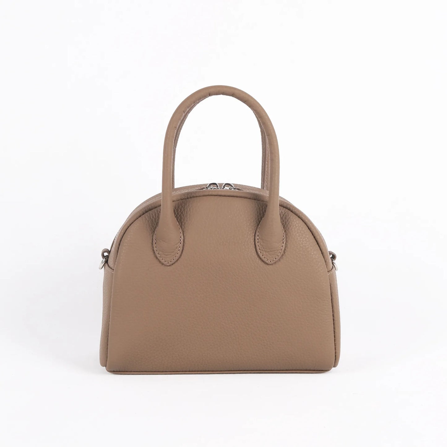 2024 New Simple Lady Boston Bag Lichee Pattern Soft Cowhide Handbag Commuter Casual All-match Versatile Purses Fashion Bolsos