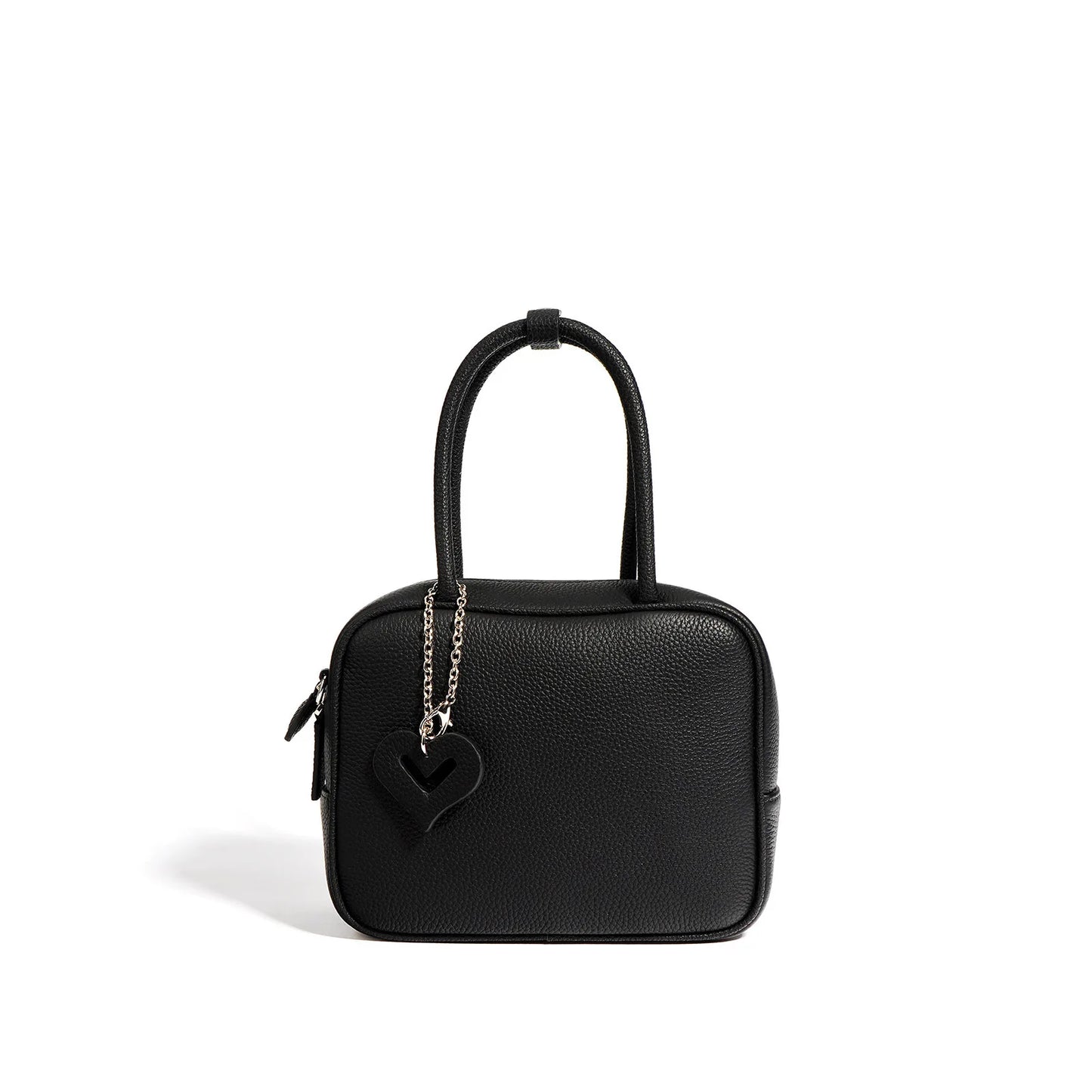 2024 New Solid Simple Small Square Bag Simple All-match High Quality Cowhide Handbags Large Capacity Zipper Commuter Purses
