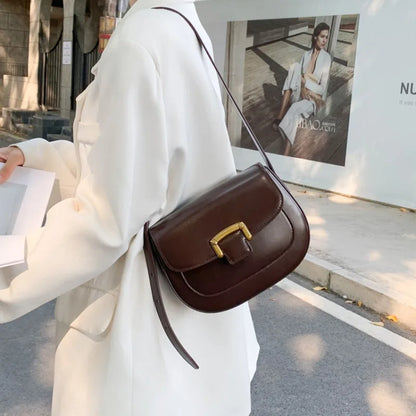 2024 New Spring Summer All-match Crossbody Bag Elegant Commuter Solid Underarm Handbags Korean Niche Leisure Light Luxury Bolsas