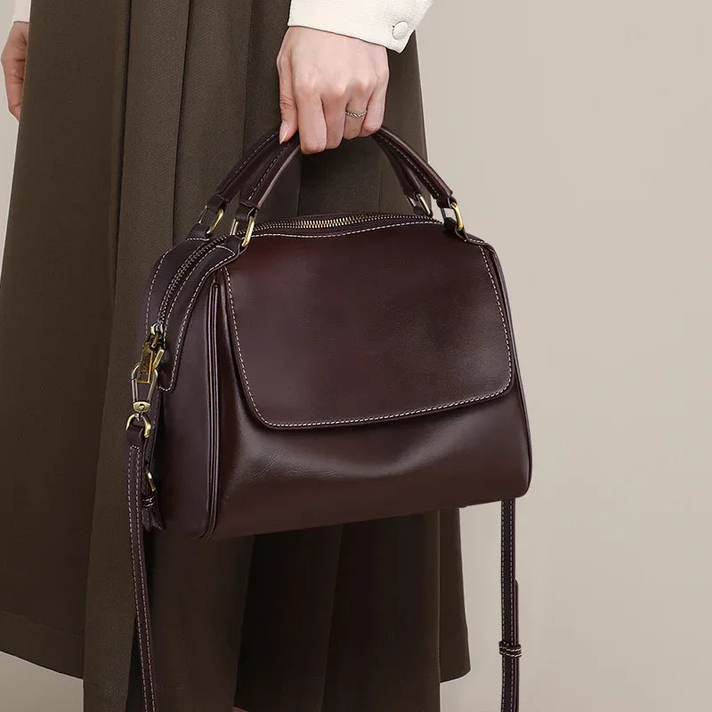 2024 New Summer Tote Bag Women's Crossbody Large Capacity Genuine Leather Handbag Designer Bag  Luxury Brand Bag