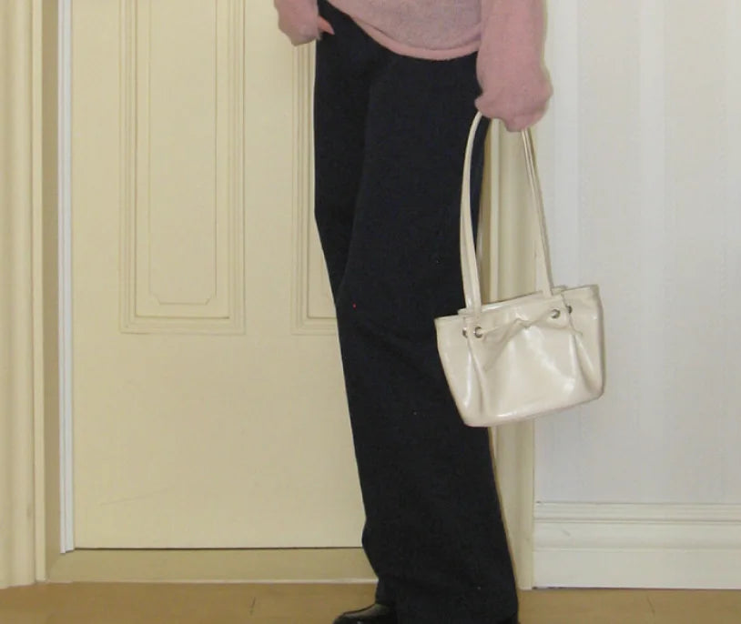 2024 New Trend Korean Exquisite Bow Shoulder Bag Minimalist Small Handbag for Women