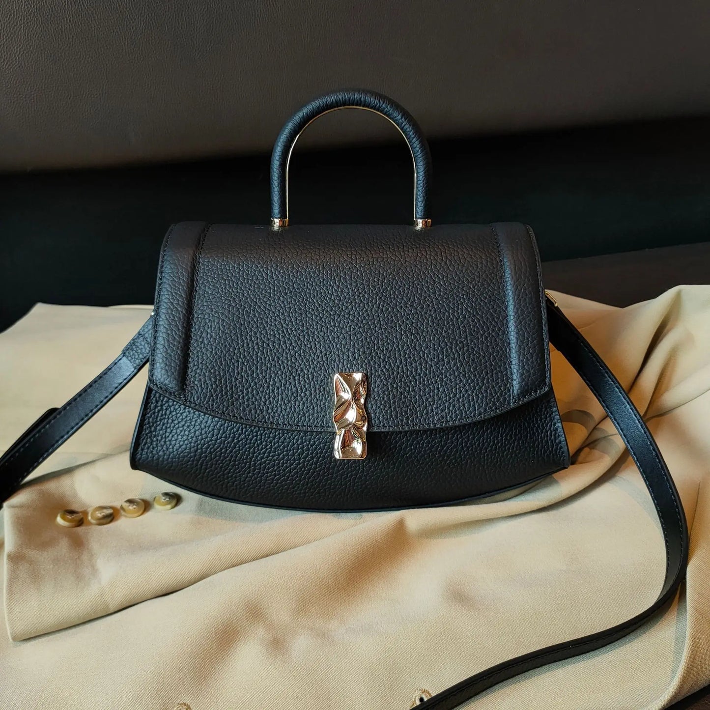2024 New Trend Light Luxury Ladies Leather Bag Commuter All-match Crossbody Handbags Large Capacity Versatile Purse Bolsos