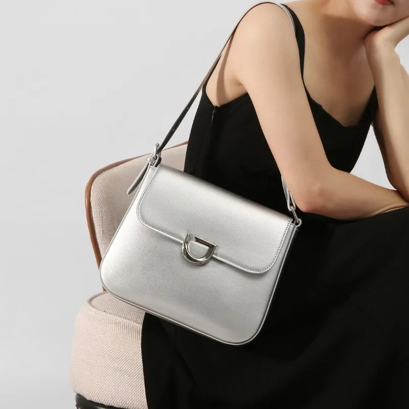 2024 New Underarm Shoulder Bags Korean Chic Spring Summer All-match Crossbody Handbags Niche Designer Commuter Elegant Bolsas