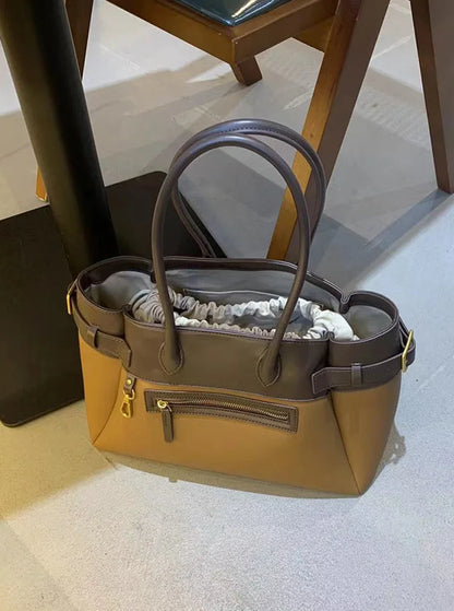 2024 New Versatile Handbag Large Capacity Handbag One Shoulder Underarm Commuting Retro Bag