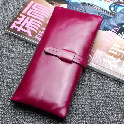 2024 New Wallet Long Women's Wallet Large Capacity First Layer Cowhide Clutch Coin Purse Card Designer Bags Luxury