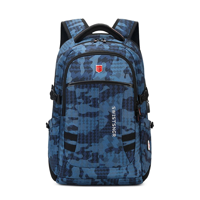 2024 New Waterproof Backpacks USB Charging School Bag Anti-theft Men Backpack Fit 17.3 Inch Laptop Travel Backpack Male Mochila