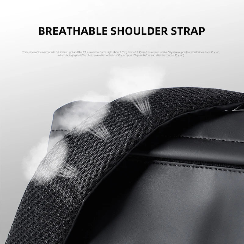 2024 New Waterproof Black Shoulder Bag Men Vintage Motorcycle Travel Bag Large Business Casual Crossbody Bags for women