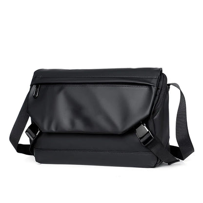 2024 New Waterproof Black Shoulder Bag Men Vintage Motorcycle Travel Bag Large Business Casual Crossbody Bags for women