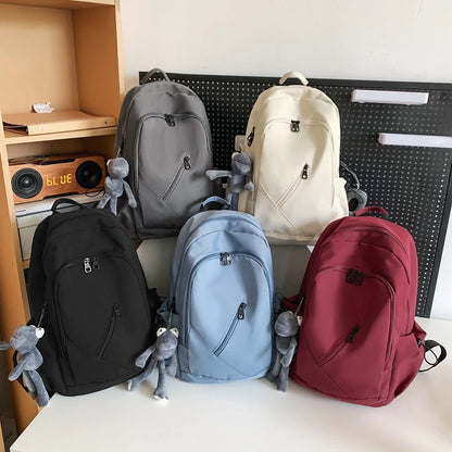 2024 New Waterproof Nylon Backpack for Women Multi-Pocket Travel Bagpack Female School Bag for Teenage Girls Boys Book Mochilas