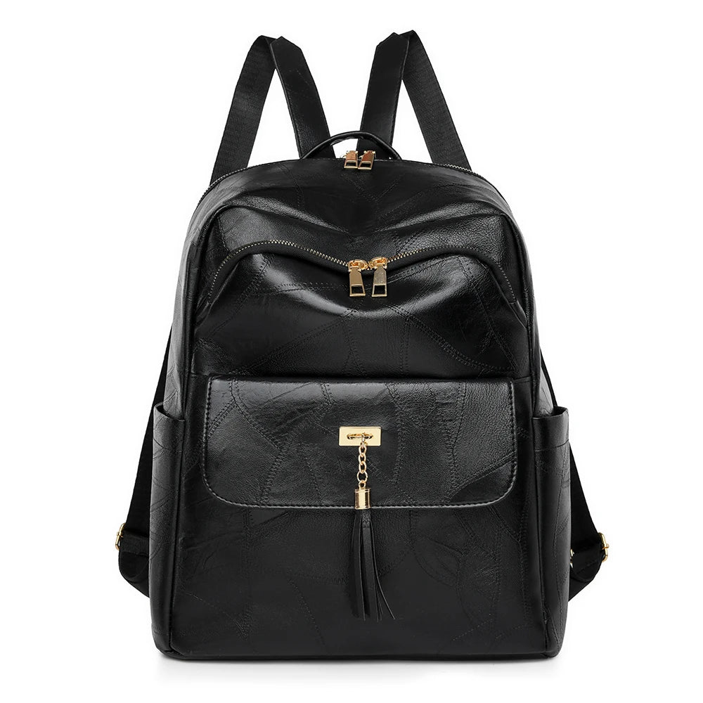 2024 New Women Backpack High Quality Leather Backpack Multifunction Shoulder Bags School Bags for Teenager Girls Bagpack Mochila