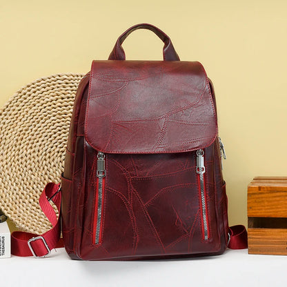 2024 New Women Backpack High Quality Leather Backpack Multifunction Shoulder Bags School Bags for Teenager Girls Bagpack Mochila