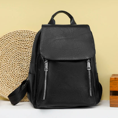 2024 New Women Backpack High Quality Leather Backpack Multifunction Shoulder Bags School Bags for Teenager Girls Bagpack Mochila
