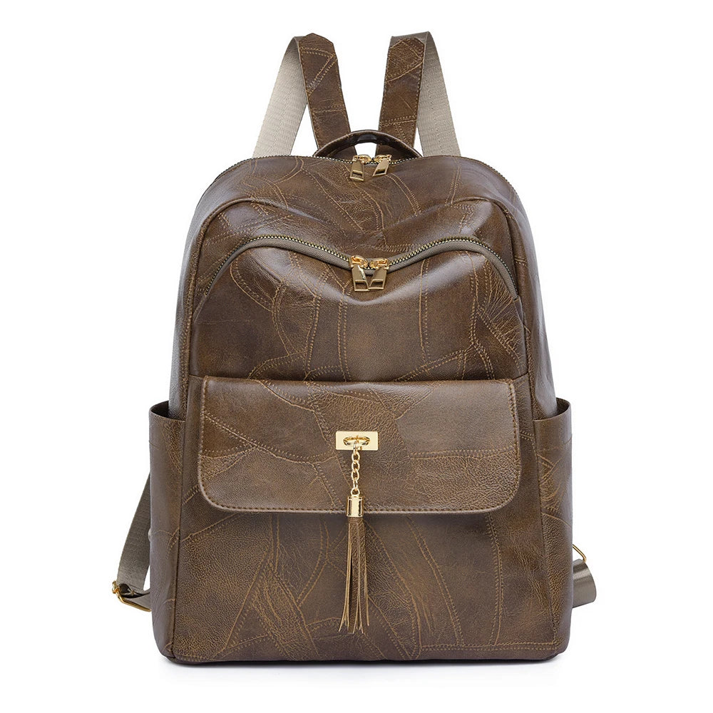 2024 New Women Backpack High Quality Leather Backpack Multifunction Shoulder Bags School Bags for Teenager Girls Bagpack Mochila