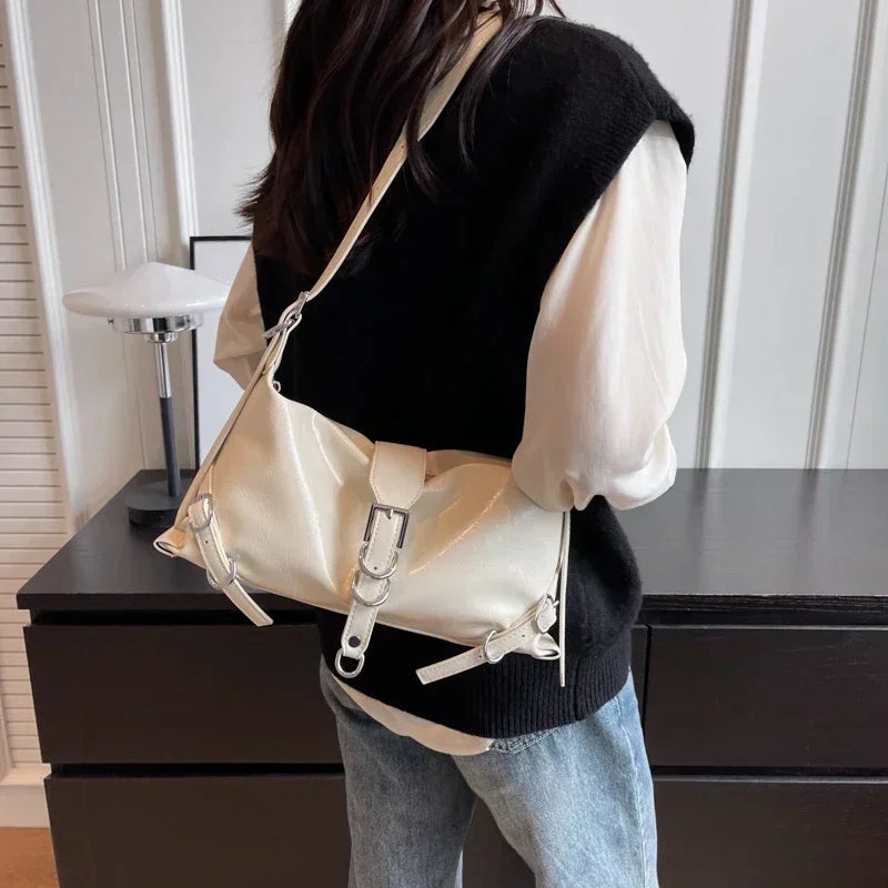 2024 New Women Bags Autumn Winter Fashion Simplicity High-capacity Crossbody Bags Advanced Shoulder Bag Solid Versatile Handbag