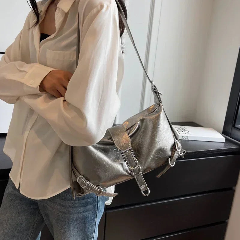 2024 New Women Bags Autumn Winter Fashion Simplicity High-capacity Crossbody Bags Advanced Shoulder Bag Solid Versatile Handbag