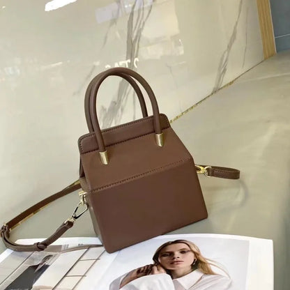 2024 New Women Fashion Leather Box Bags Large Capacity Portable One Shoulder Crossbody Purses Commuter Luxury Handbags Bolsa