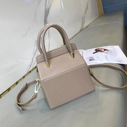 2024 New Women Fashion Leather Box Bags Large Capacity Portable One Shoulder Crossbody Purses Commuter Luxury Handbags Bolsa