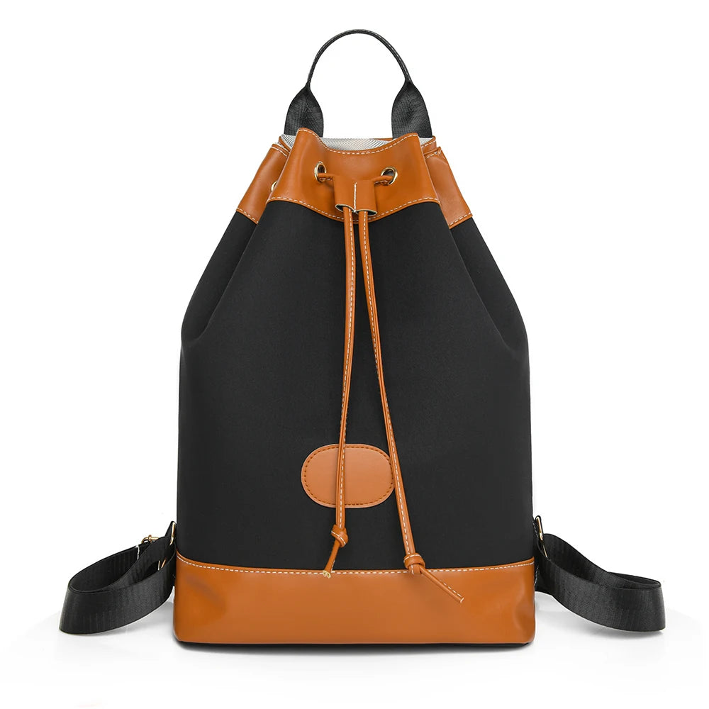 2024 New Women's Anti theft Backpack High Quality Large Capacity Soft Leather Bag Women's Fashion Trendy Bucket Bags Sac A Main