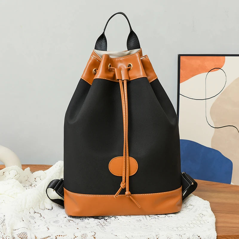 2024 New Women's Anti theft Backpack High Quality Large Capacity Soft Leather Bag Women's Fashion Trendy Bucket Bags Sac A Main