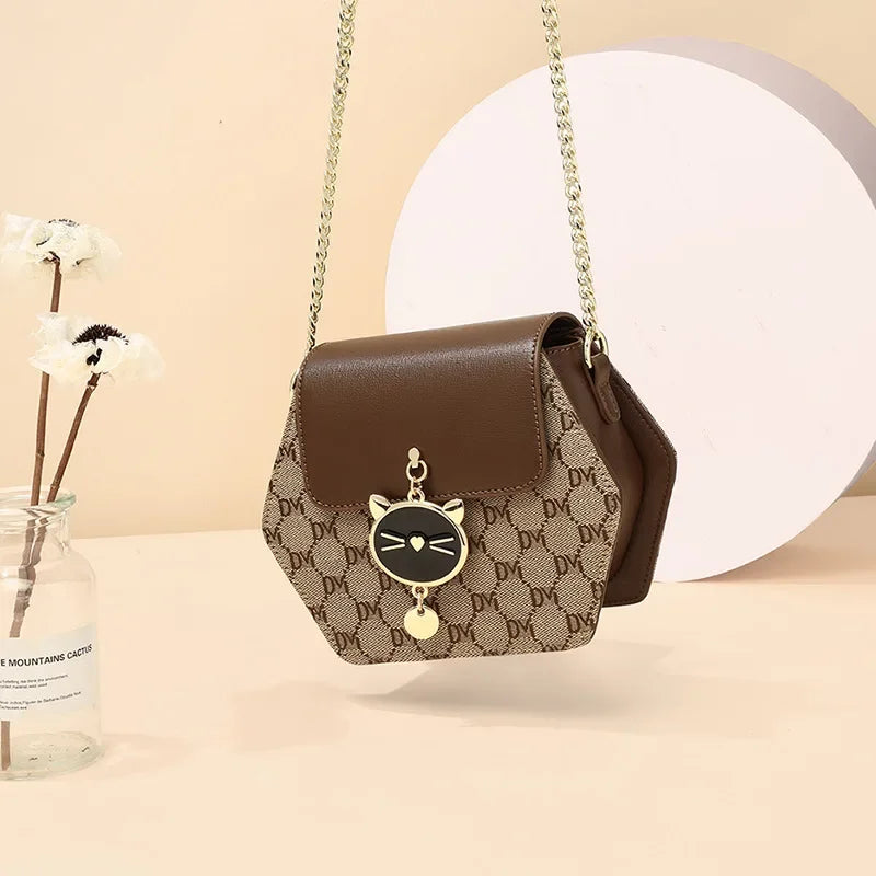 2024 New Women's Bag Crossbody Bag High-end Autumn and Winter Chain Bag Light Luxury Small Bags Luxury Designer Handbag