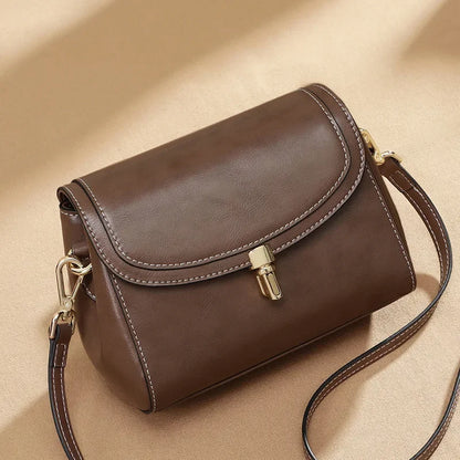 2024 New Women's Bag Crossbody Bag Small Square Bag Genuine Leather Shoulder Bags Luxury Handbags