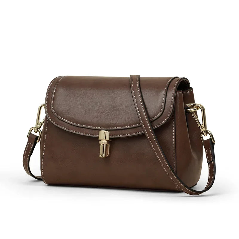 2024 New Women's Bag Crossbody Bag Small Square Bag Genuine Leather Shoulder Bags Luxury Handbags