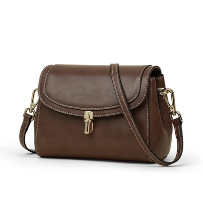 2024 New Women's Bag Crossbody Bag Small Square Bag Genuine Leather Shoulder Bags Luxury Handbags